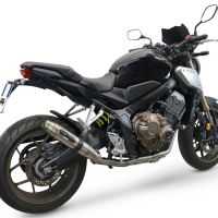 GPR auspuff kompatibel mit  Honda Cbr 650 R 2021-2023, Deeptone Inox, Racing-Komplettsystem-Auspuff, einschließlich Krümmer und abnehmbarem DB-Killer 