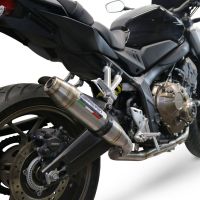 GPR auspuff kompatibel mit  Honda Cbr 650 R 2021-2023, Deeptone Inox, Racing-Komplettsystem-Auspuff, einschließlich Krümmer und abnehmbarem DB-Killer 