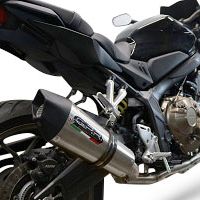 GPR auspuff kompatibel mit  Honda Cbr 650 R 2019-2020, New Grand Prix Evo Titanium, Homologierte auspuff mit verbindungsrohr und katalysator 