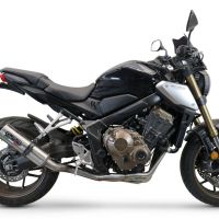 GPR auspuff kompatibel mit  Honda Cb 650 R 2019-2020, M3 Inox , Racing-Komplettsystem-Auspuff, einschließlich Krümmer und abnehmbarem DB-Killer 