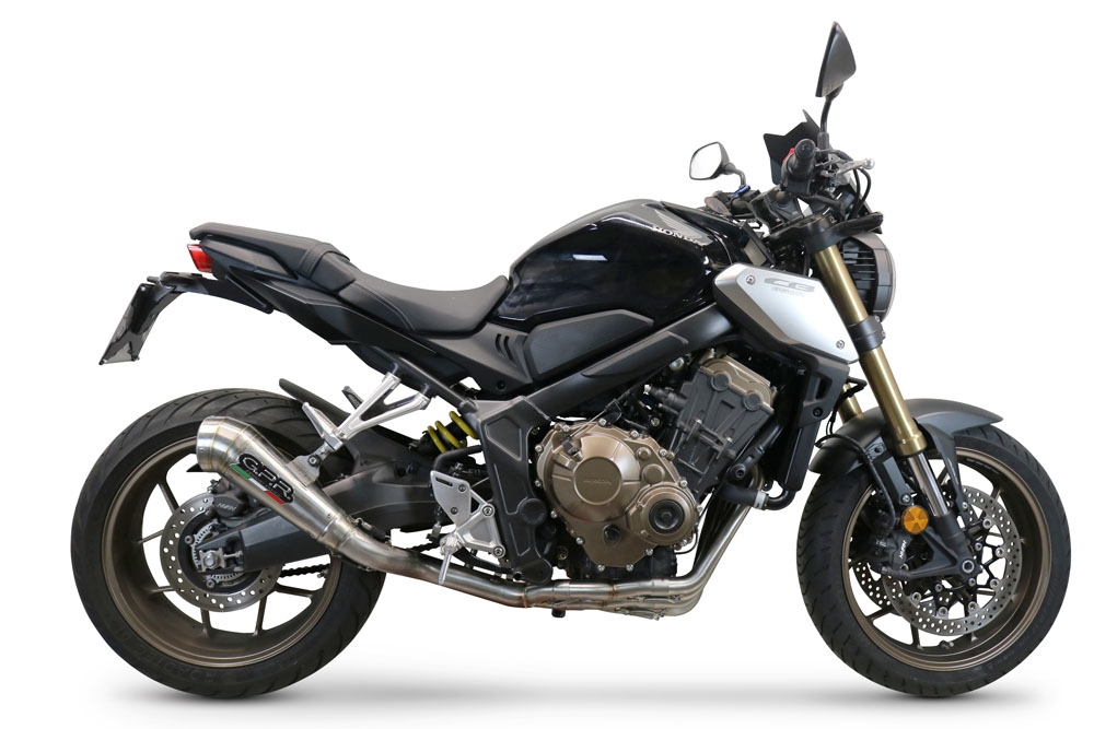 GPR auspuff kompatibel mit  Honda Cbr 650 R 2019-2020, Powercone Evo, Homologierte auspuff mit verbindungsrohr und katalysator 
