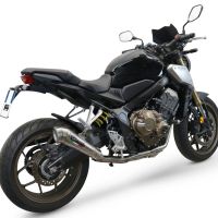 GPR auspuff kompatibel mit  Honda Cbr 650 R 2019-2020, Powercone Evo, Homologierte auspuff mit verbindungsrohr und katalysator 