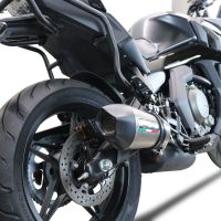 GPR auspuff kompatibel mit  Cf Moto 650 Gt 2022-2024, New Grand Prix Evo Titanium, Zugelassener legaler Slip-On-Auspuff mit Abe, einschließlich abnehmbarem DB-Killer und Verbindungsrohr 