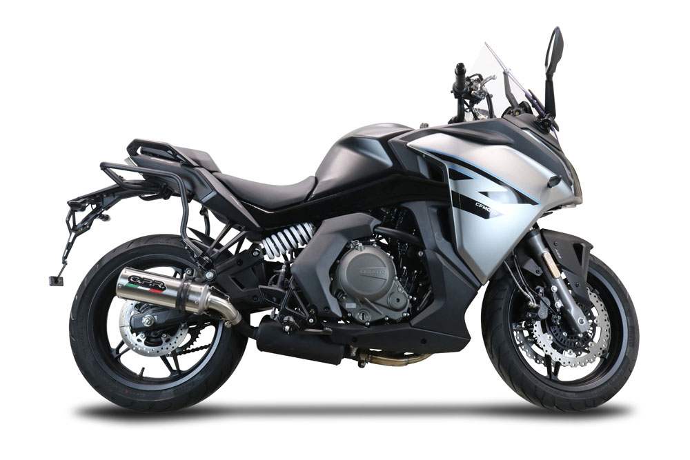 GPR auspuff kompatibel mit  Cf Moto 650 Gt 2025-2026, M3 Inox , Zugelassener legaler Slip-On-Auspuff mit Abe, einschließlich abnehmbarem DB-Killer und Verbindungsrohr 