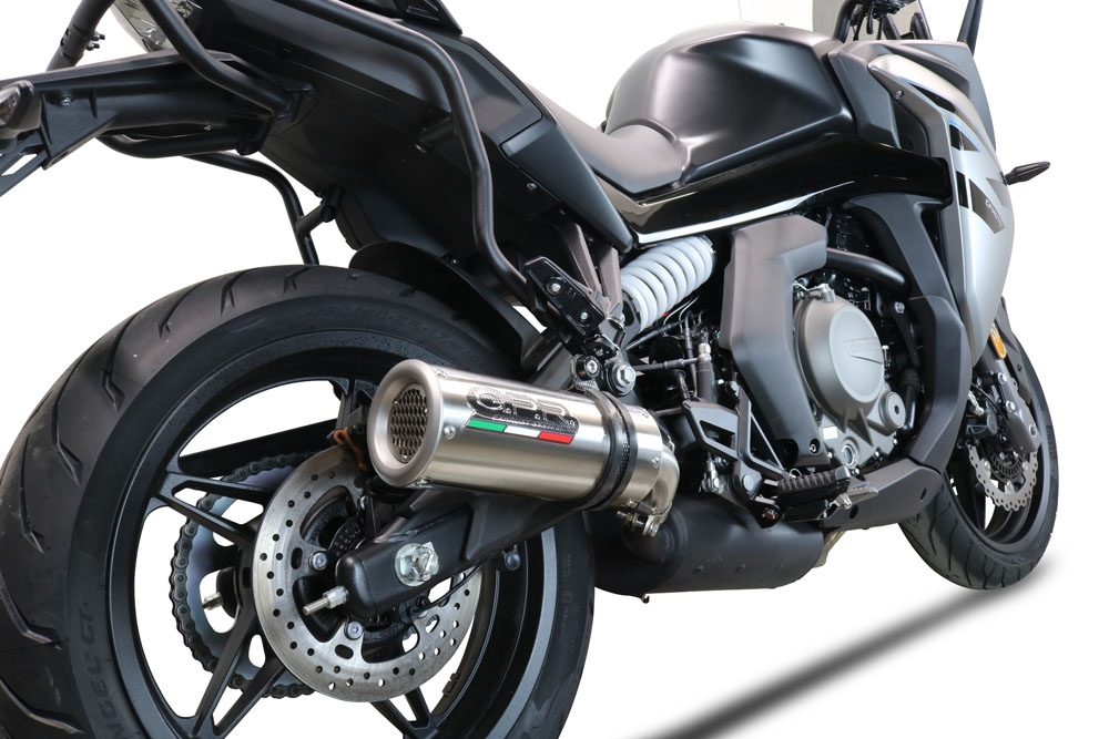 GPR auspuff kompatibel mit  Cf Moto 650 Gt 2025-2026, M3 Inox , Zugelassener legaler Slip-On-Auspuff mit Abe, einschließlich abnehmbarem DB-Killer und Verbindungsrohr 