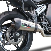 GPR auspuff kompatibel mit  Cf Moto 650 Gt 2022-2024, New Grand Prix Evo Titanium, Racing Slip-on, inkl. Verbindungsrohr, herausnehmbarem DB-Killer, ohne ABE 