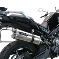 GPR auspuff kompatibel mit  Cf Moto 800 Mt Touring/Explorer 2021-2024, Dual Titanium, Zugelassener legaler Slip-On-Auspuff mit Abe, einschließlich abnehmbarem DB-Killer und Verbindungsrohr 