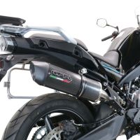 GPR auspuff kompatibel mit  Cf Moto 800 Mt Sport 2022-2024, Furore Evo4 Poppy, Zugelassener legaler Slip-On-Auspuff mit Abe, einschließlich abnehmbarem DB-Killer und Verbindungsrohr 