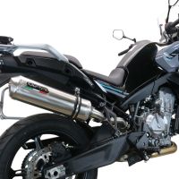 GPR auspuff kompatibel mit  Cf Moto 800 Mt Touring/Explorer 2025-2026, Satinox , Zugelassener legaler Slip-On-Auspuff mit Abe, einschließlich abnehmbarem DB-Killer und Verbindungsrohr 