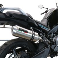 GPR auspuff kompatibel mit  Cf Moto 800 Mt Touring/Explorer 2025-2026, Satinox , Zugelassener legaler Slip-On-Auspuff mit Abe, einschließlich abnehmbarem DB-Killer und Verbindungsrohr 