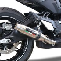 GPR auspuff kompatibel mit  Cf Moto 700 CL-X Heritage  2025-2026, Deeptone Inox, Zugelassener legaler Slip-On-Auspuff mit Abe, einschließlich abnehmbarem DB-Killer und Verbindungsrohr 