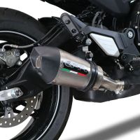 GPR auspuff kompatibel mit  Cf Moto 700 CL-X Adv 2022-2024, New Grand Prix Evo Titanium, Zugelassener legaler Slip-On-Auspuff mit Abe, einschließlich abnehmbarem DB-Killer und Verbindungsrohr 