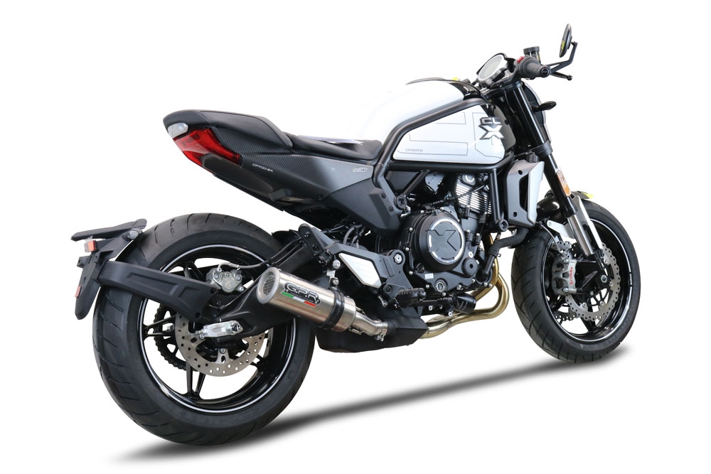 GPR auspuff kompatibel mit  Cf Moto 700 CL-X Adv 2025-2026, M3 Inox , Zugelassener legaler Slip-On-Auspuff mit Abe, einschließlich abnehmbarem DB-Killer und Verbindungsrohr 