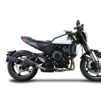 GPR auspuff kompatibel mit  Cf Moto 700 CL-X Adv 2025-2026, M3 Poppy , Zugelassener legaler Slip-On-Auspuff mit Abe, einschließlich abnehmbarem DB-Killer und Verbindungsrohr 