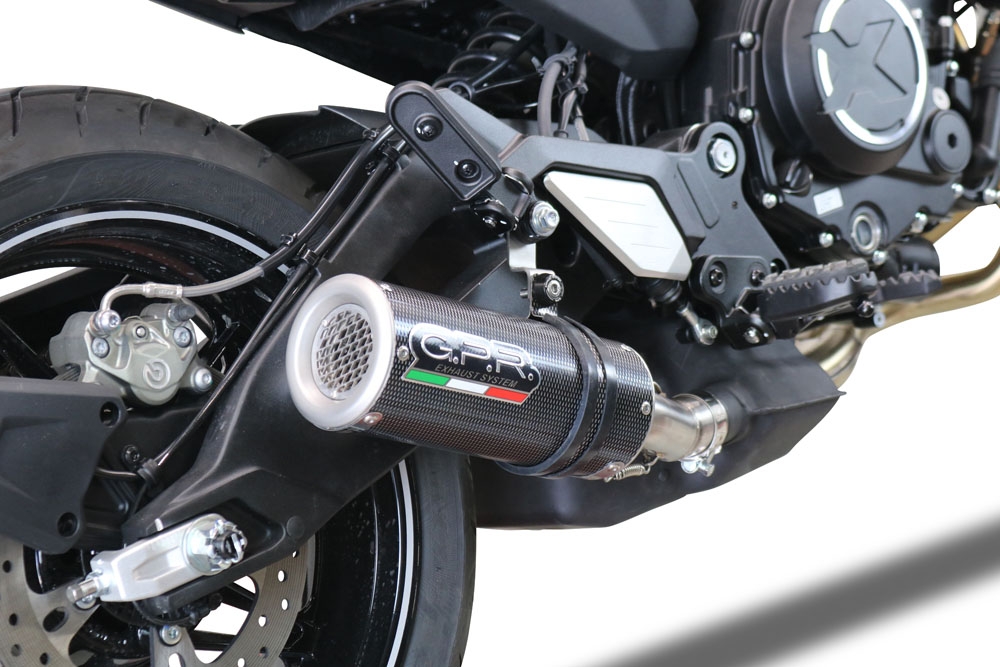 GPR auspuff kompatibel mit  Cf Moto 700 CL-X Adv 2025-2026, M3 Poppy , Zugelassener legaler Slip-On-Auspuff mit Abe, einschließlich abnehmbarem DB-Killer und Verbindungsrohr 