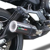 GPR auspuff kompatibel mit  Cf Moto 700 CL-X Adv 2025-2026, M3 Poppy , Zugelassener legaler Slip-On-Auspuff mit Abe, einschließlich abnehmbarem DB-Killer und Verbindungsrohr 