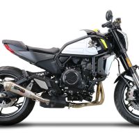 GPR auspuff kompatibel mit  Cf Moto 700 CL-X Heritage  2025-2026, Powercone Evo, Zugelassener legaler Slip-On-Auspuff mit Abe, einschließlich abnehmbarem DB-Killer und Verbindungsrohr 