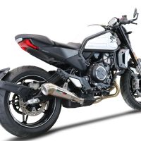 GPR auspuff kompatibel mit  Cf Moto 700 CL-X Heritage  2025-2026, Powercone Evo, Zugelassener legaler Slip-On-Auspuff mit Abe, einschließlich abnehmbarem DB-Killer und Verbindungsrohr 