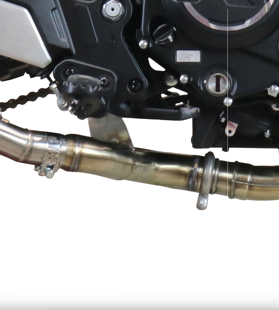 GPR auspuff kompatibel mit  Cf Moto 700 CL-X Sport 2022-2024, Decatalizzatore, Decat Pipe, Katalysatorabscheider, artikel ohne Genehmigung 