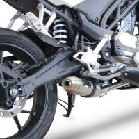 GPR auspuff kompatibel mit  Cf Moto 300 NK 2022-2024, Deeptone Inox, Racing-Komplettsystem-Auspuff, einschließlich Krümmer und abnehmbarem DB-Killer 