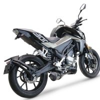GPR auspuff kompatibel mit  Cf Moto 300 NK 2022-2024, New Grand Prix Evo Titanium, Racing-Komplettsystem-Auspuff, einschließlich Krümmer und abnehmbarem DB-Killer 