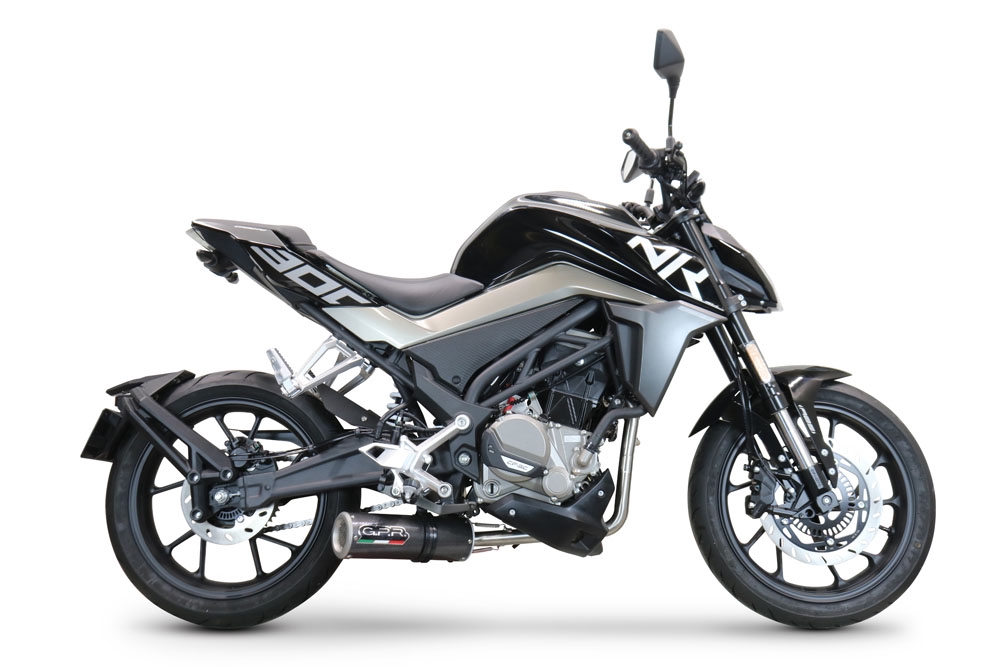GPR auspuff kompatibel mit  Cf Moto 300 NK 2022-2024, M3 Poppy , Racing-Komplettsystem-Auspuff, einschließlich Krümmer und abnehmbarem DB-Killer 