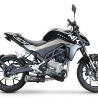 GPR auspuff kompatibel mit  Cf Moto 300 NK 2022-2024, M3 Poppy , Racing-Komplettsystem-Auspuff, einschließlich Krümmer und abnehmbarem DB-Killer 