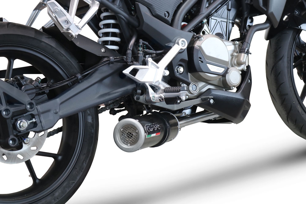 GPR auspuff kompatibel mit  Cf Moto 300 NK 2022-2024, M3 Poppy , Racing-Komplettsystem-Auspuff, einschließlich Krümmer und abnehmbarem DB-Killer 