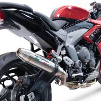 GPR auspuff kompatibel mit  Triumph Daytona 660 2023-2025, Deeptone Inox, Racing-Komplettsystem-Auspuff, einschließlich Krümmer und abnehmbarem DB-Killer 