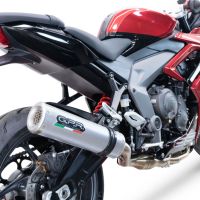 GPR auspuff kompatibel mit  Triumph Daytona 660 2023-2025, M3 Inox , Racing-Komplettsystem-Auspuff, einschließlich Krümmer und abnehmbarem DB-Killer 
