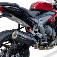 GPR auspuff kompatibel mit  Triumph Daytona 660 2023-2025, M3 Black Titanium, Racing-Komplettsystem-Auspuff, einschließlich Krümmer und abnehmbarem DB-Killer 