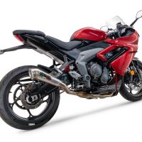 GPR auspuff kompatibel mit  Triumph Daytona 660 2023-2025, Powercone Evo, Racing-Komplettsystem-Auspuff, einschließlich Krümmer und abnehmbarem DB-Killer 