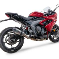 GPR auspuff kompatibel mit  Triumph Daytona 660 2023-2025, New Grand Prix Evo Titanium, Racing-Komplettsystem-Auspuff, einschließlich Krümmer und abnehmbarem DB-Killer 