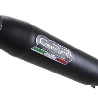GPR auspuff kompatibel mit  Royal Enfield Meteor 350 2021-2023, Deeptone Nero, Rennauspuff, mit Verbindungsrohren, Artikel ohne Genehmigung 