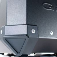 GPR TECH TOPCASE ALPI-TECH 45 LT. SCHWARZ Topcase aus Aluminium, mit Soft-Rückenlehne, schwarze Farbe mit Universalplatte inklusive Kapazität Liter 45