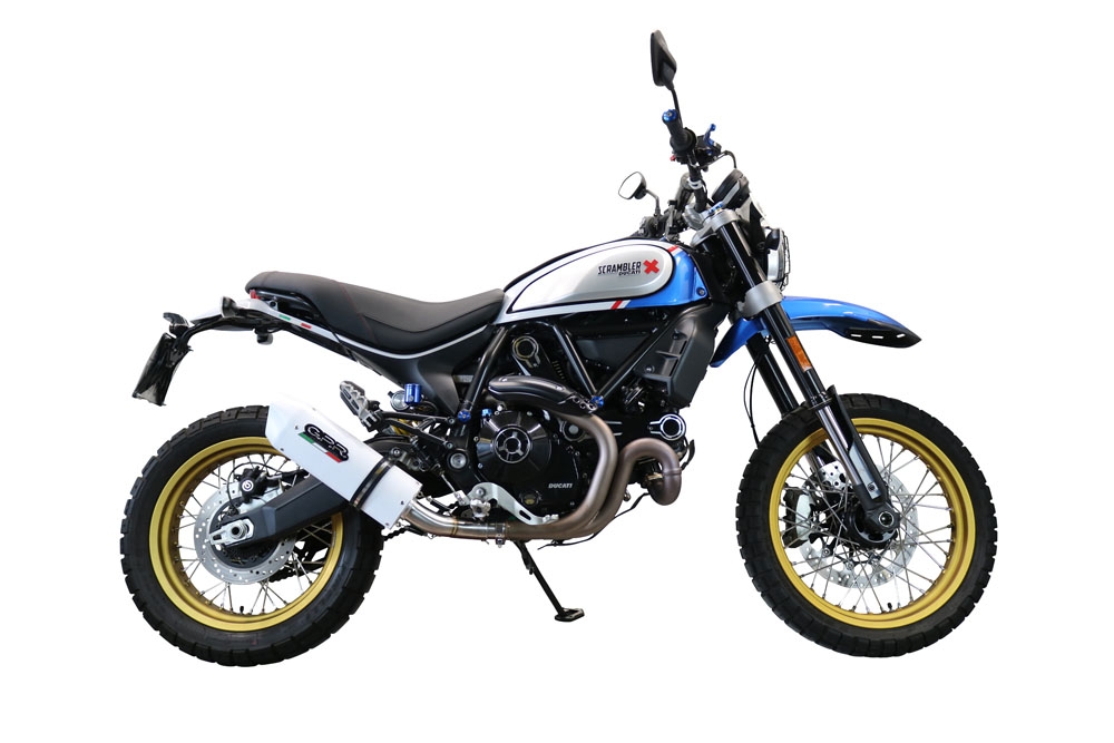GPR auspuff kompatibel mit  Ducati Scrambler 800 Urban Motard 2021-2023, Albus Evo4, Zugelassener legaler Slip-On-Auspuff mit ABE, inklusive abnehmbarem DB-Killer, Verbindungsrohr und Katalysator 