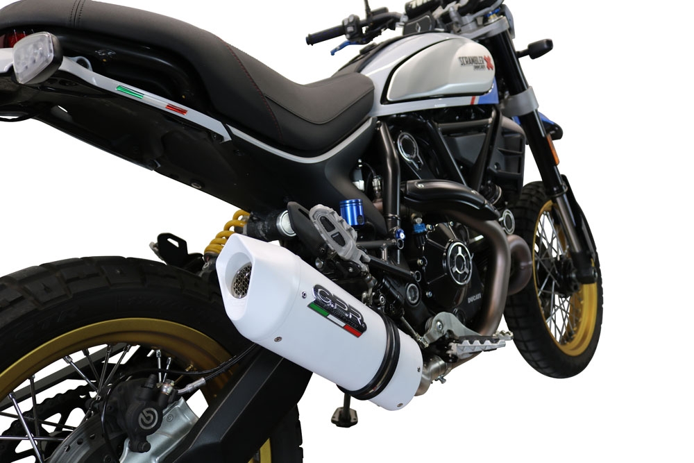 GPR auspuff kompatibel mit  Ducati Scrambler 800 Urban Motard 2021-2023, Albus Evo4, Zugelassener legaler Slip-On-Auspuff mit ABE, inklusive abnehmbarem DB-Killer, Verbindungsrohr und Katalysator 