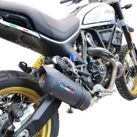 GPR auspuff kompatibel mit  Ducati Scrambler 800 Urban Motard 2021-2023, Furore Evo4 Nero, Zugelassener legaler Slip-On-Auspuff mit Abe, einschließlich abnehmbarem DB-Killer,katakysator und Verbindungsrohr 