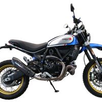 GPR auspuff kompatibel mit  Ducati Scrambler 800 Nightshift -Urban Motard 2021-2022, New Grand Prix Evo Poppy, Zugelassener legaler Slip-On-Auspuff mit Abe, einschließlich abnehmbarem DB-Killer,katakysator und Verbindungsrohr 