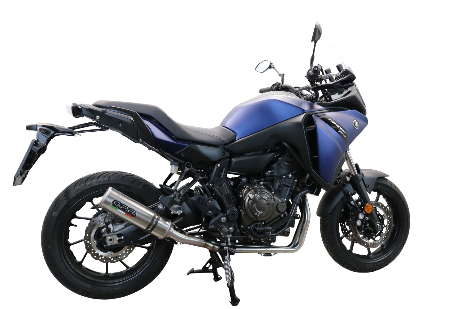 GPR auspuff kompatibel mit  Yamaha Tracer 7 2021-2024, M3 Inox , Racing-Komplettsystem-Auspuff, einschließlich Krümmer und abnehmbarem DB-Killer 