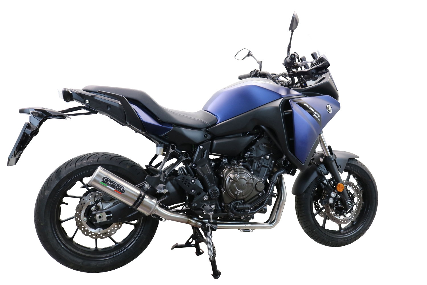 GPR auspuff kompatibel mit  Yamaha Tracer 7 2021-2024, M3 Inox , Racing-Komplettsystem-Auspuff, einschließlich Krümmer und abnehmbarem DB-Killer 