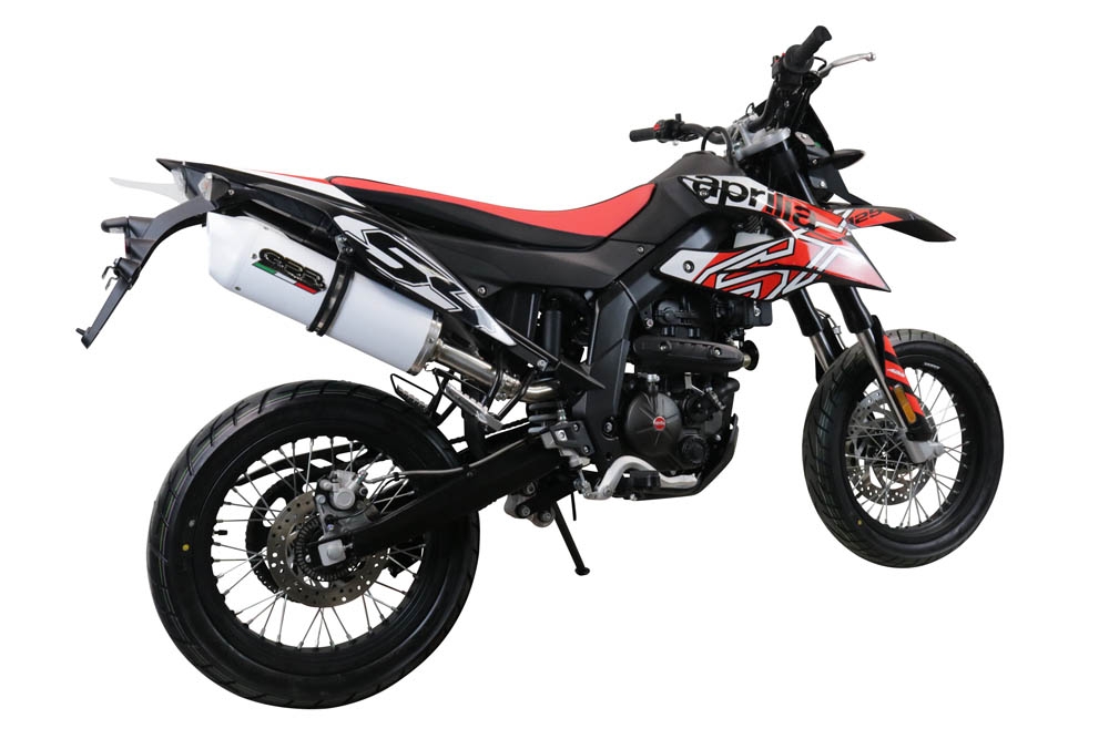 GPR auspuff kompatibel mit  Aprilia Rx 125 2021-2024, Albus Evo4, Zugelassener legaler Slip-On-Auspuff mit ABE, inklusive abnehmbarem DB-Killer, Verbindungsrohr und Katalysator 