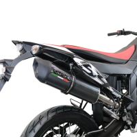 GPR auspuff kompatibel mit  Aprilia Sx 125 2021-2024, Furore Evo4 Poppy, Zugelassener legaler Slip-On-Auspuff mit Abe, einschließlich abnehmbarem DB-Killer,katakysator und Verbindungsrohr 