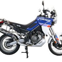 GPR auspuff kompatibel mit  Aprilia Tuareg 660 2021-2024, Furore Evo4 Nero, Zugelassener legaler Slip-On-Auspuff mit Abe, einschließlich abnehmbarem DB-Killer und Verbindungsrohr 