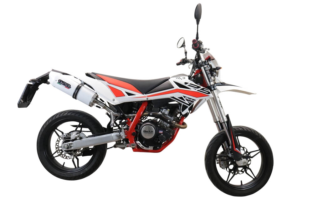 GPR auspuff kompatibel mit  Beta RR 125 4T Enduro 2019-2020, Albus Evo4, Zugelassener legaler Slip-On-Auspuff mit ABE, inklusive abnehmbarem DB-Killer, Verbindungsrohr und Katalysator 
