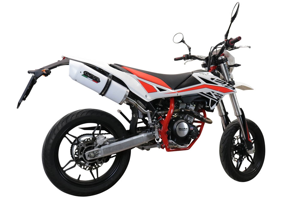 GPR auspuff kompatibel mit  Beta RR 125 4T Enduro 2019-2020, Albus Evo4, Zugelassener legaler Slip-On-Auspuff mit ABE, inklusive abnehmbarem DB-Killer, Verbindungsrohr und Katalysator 