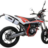 GPR auspuff kompatibel mit  Beta RR 125 4T Enduro 2019-2020, Albus Evo4, Zugelassener legaler Slip-On-Auspuff mit ABE, inklusive abnehmbarem DB-Killer, Verbindungsrohr und Katalysator 