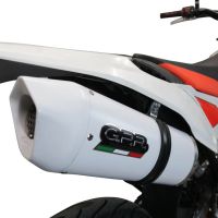 GPR auspuff kompatibel mit  Beta RR 125 4T Enduro 2019-2020, Albus Evo4, Zugelassener legaler Slip-On-Auspuff mit ABE, inklusive abnehmbarem DB-Killer, Verbindungsrohr und Katalysator 