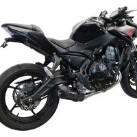GPR auspuff kompatibel mit  Kawasaki Z 650 2017-2020, Furore Evo4 Nero, Homologierte auspuff mit verbindungsrohr und katalysator 