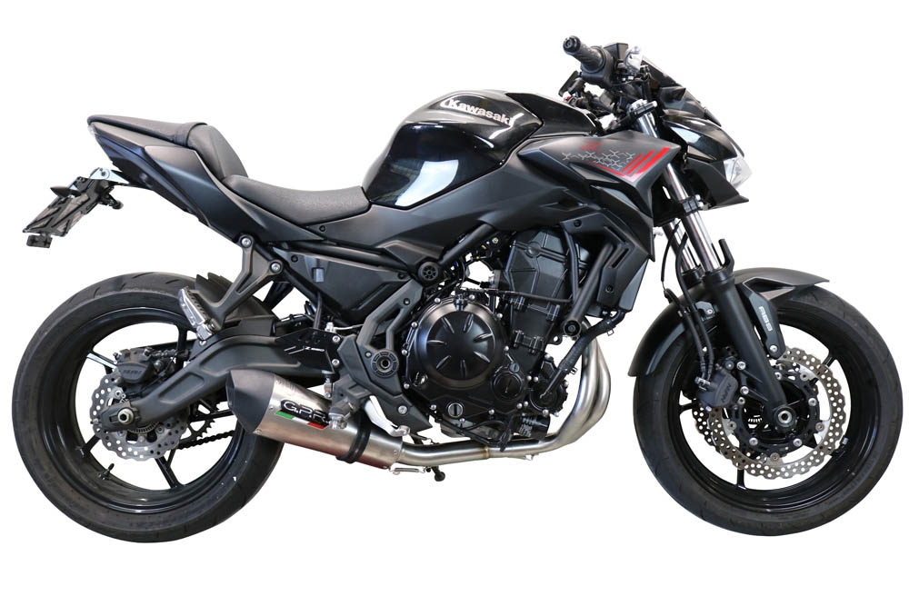GPR auspuff kompatibel mit  Kawasaki Z 650 2017-2020, New Grand Prix Evo Titanium, Homologierte auspuff mit verbindungsrohr und katalysator 